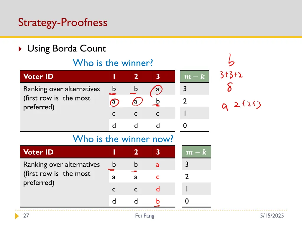strategy proofness