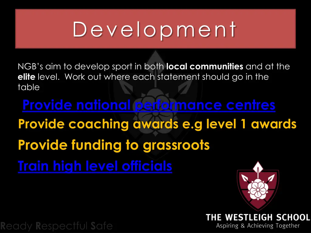 development