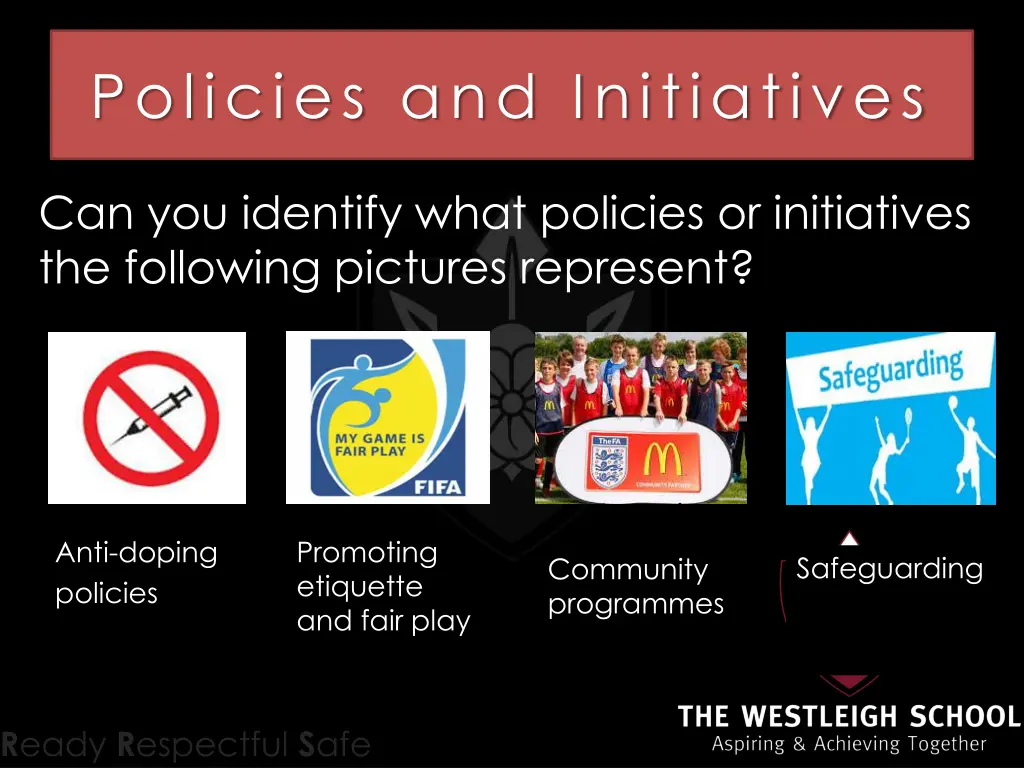 policies and initiatives