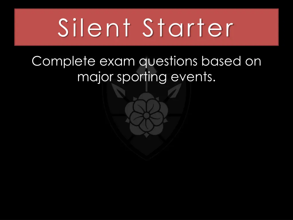 silent starter