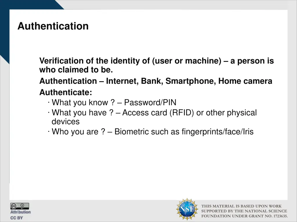 authentication