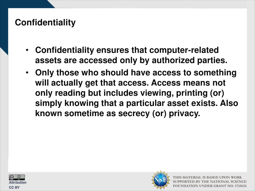 confidentiality