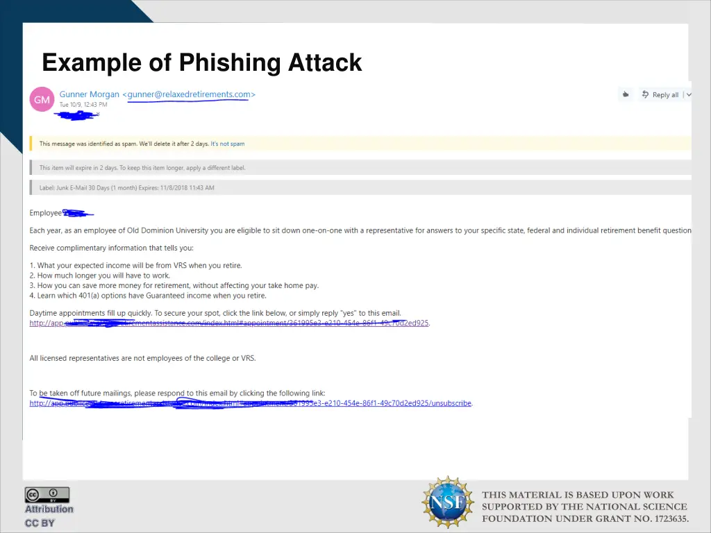 example of phishing attack