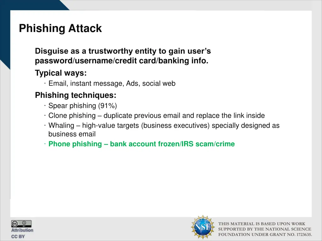 phishing attack