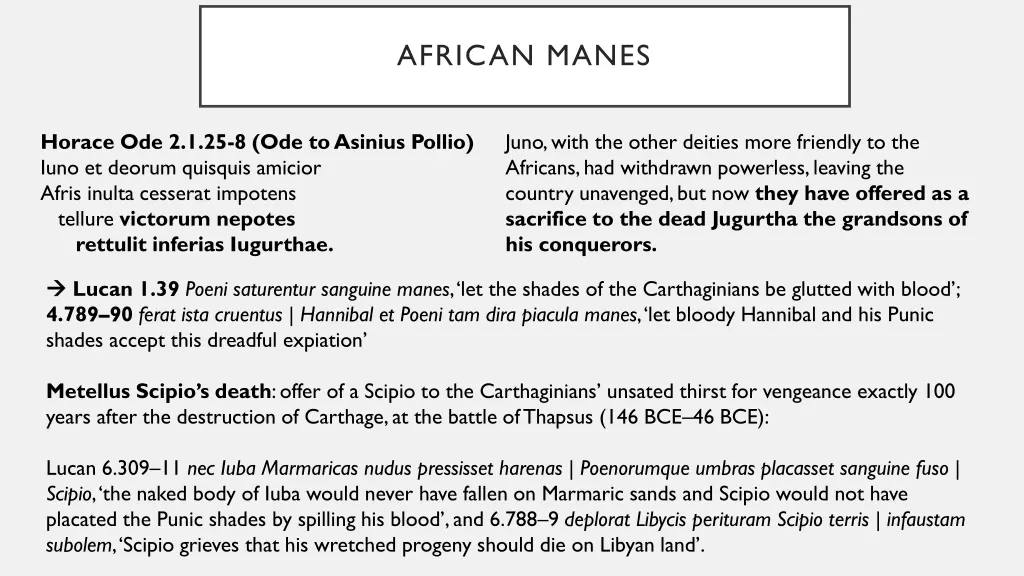 african manes