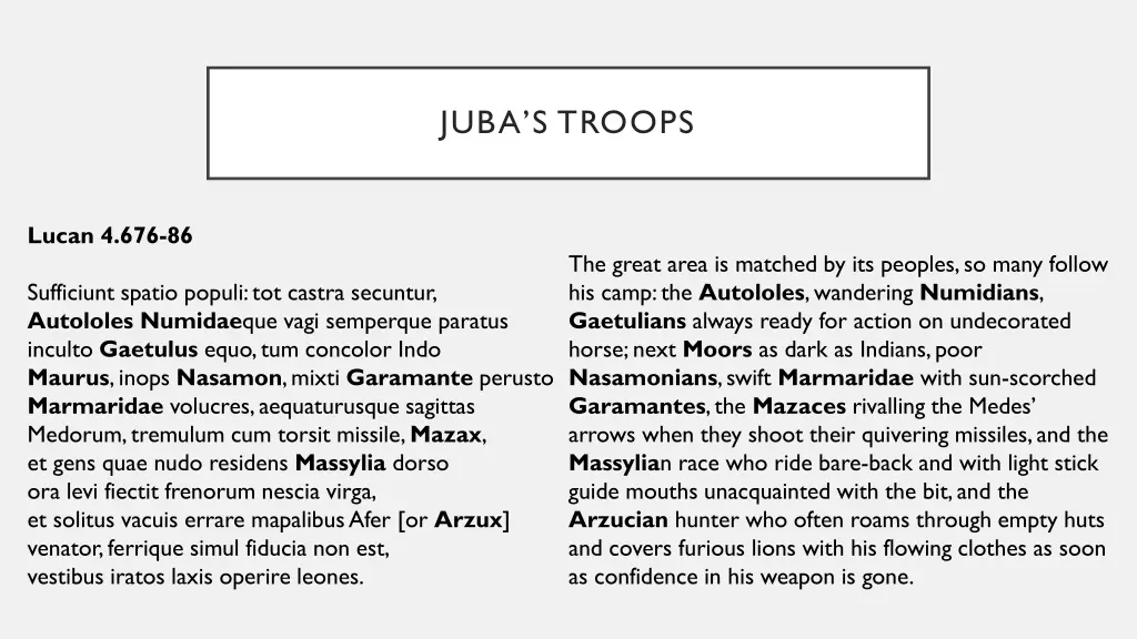juba s troops