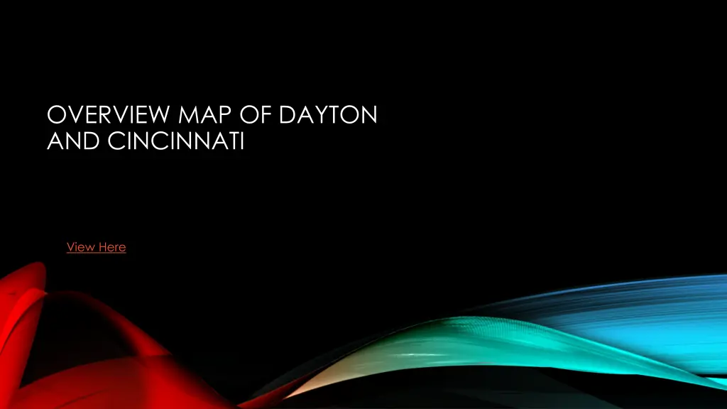 overview map of dayton and cincinnati