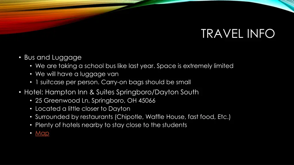 travel info