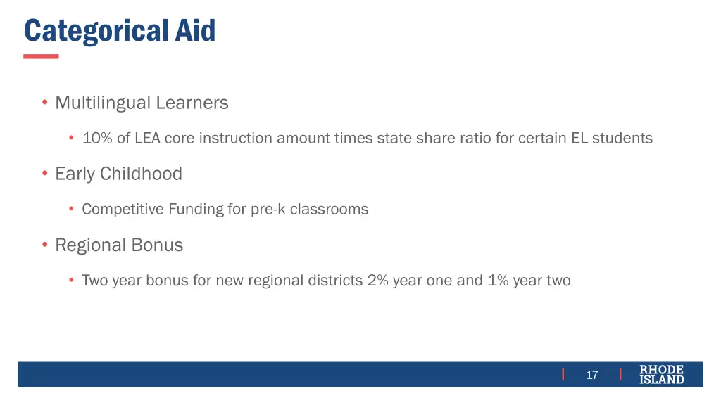 categorical aid 1