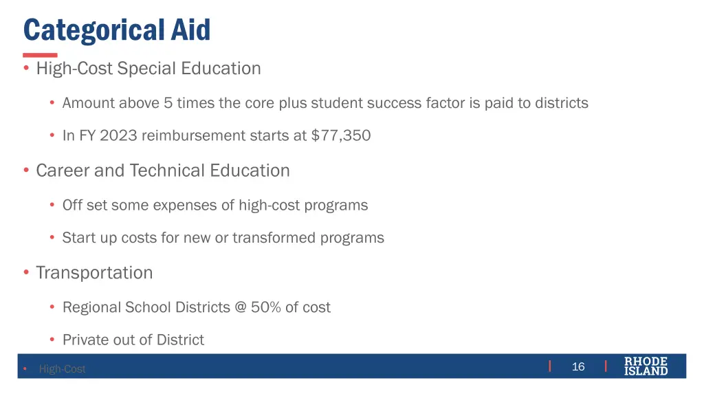 categorical aid