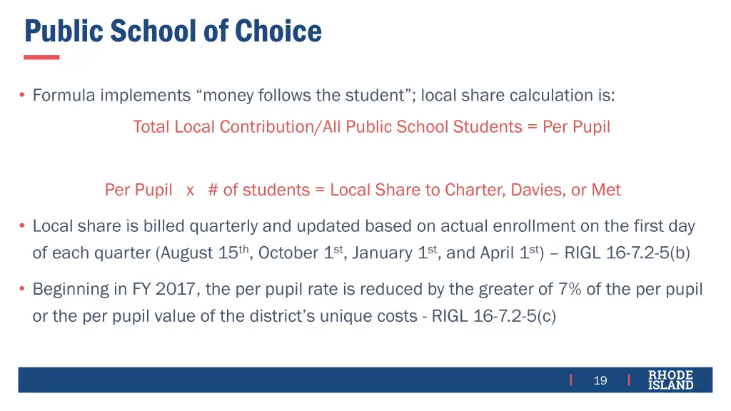 public school of choice