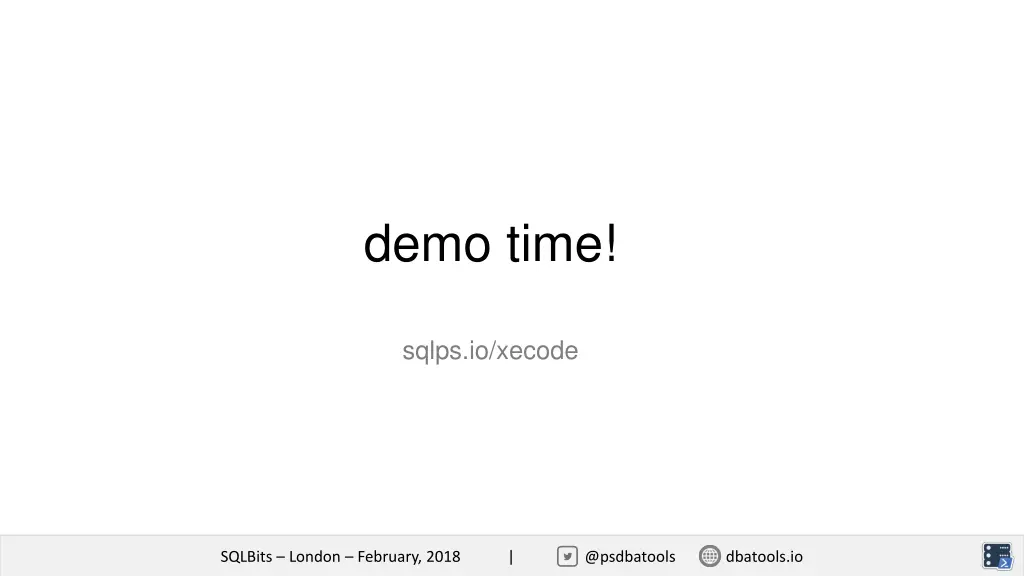 demo time