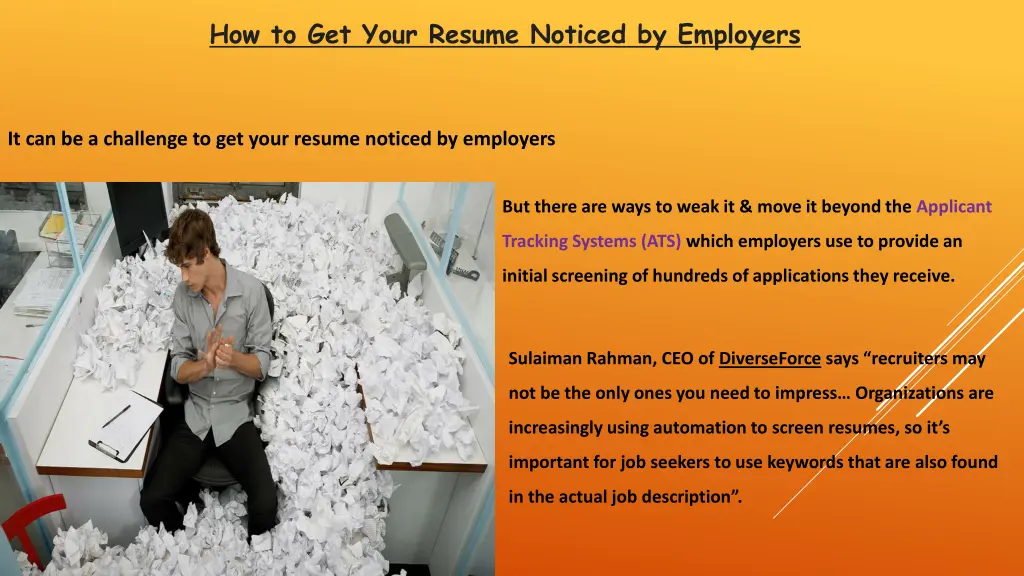 how to get your resume noticed by employers