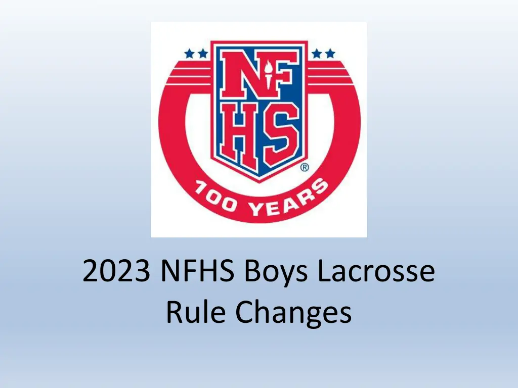 2023 nfhs boys lacrosse rule changes