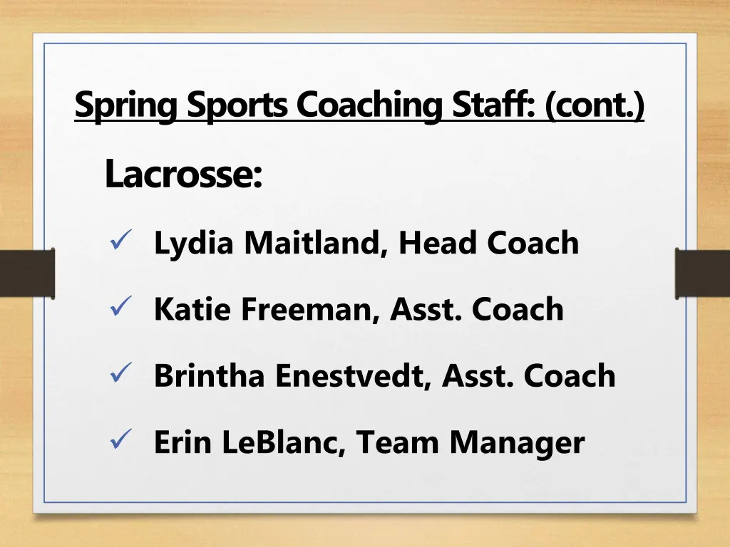 spring sports coaching staff cont 2