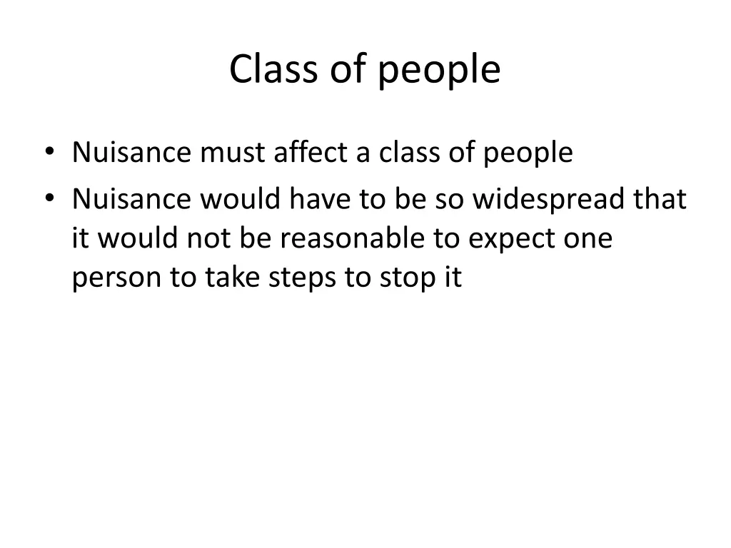 class of people