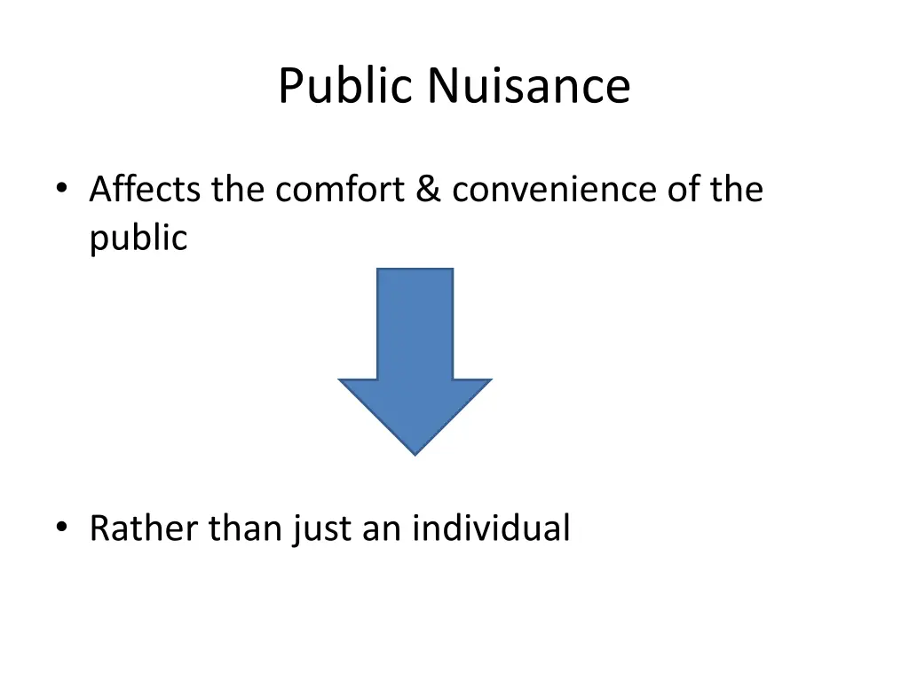 public nuisance 1