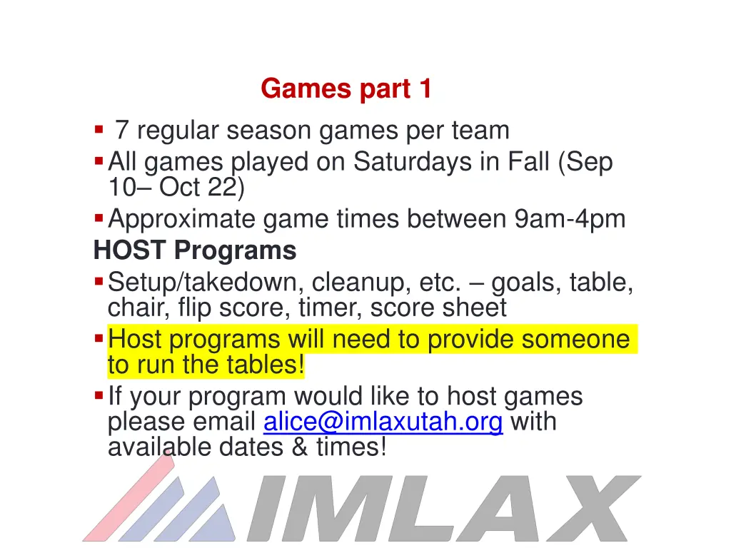games part 1