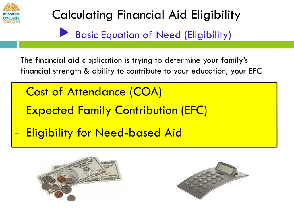 calculating financial aid eligibility basic