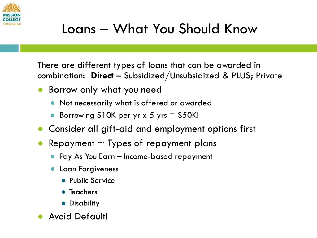 loans what you should know