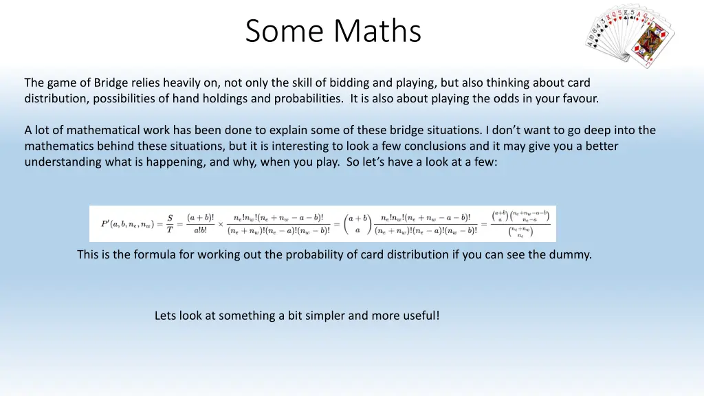 some maths