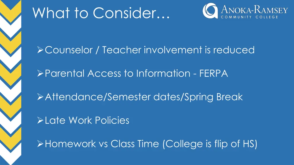 what to consider