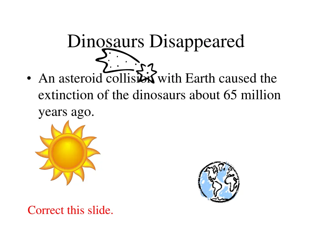dinosaurs disappeared