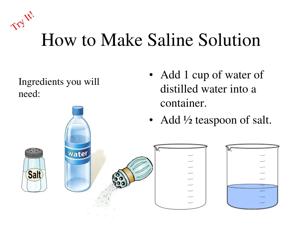 how to make saline solution 1