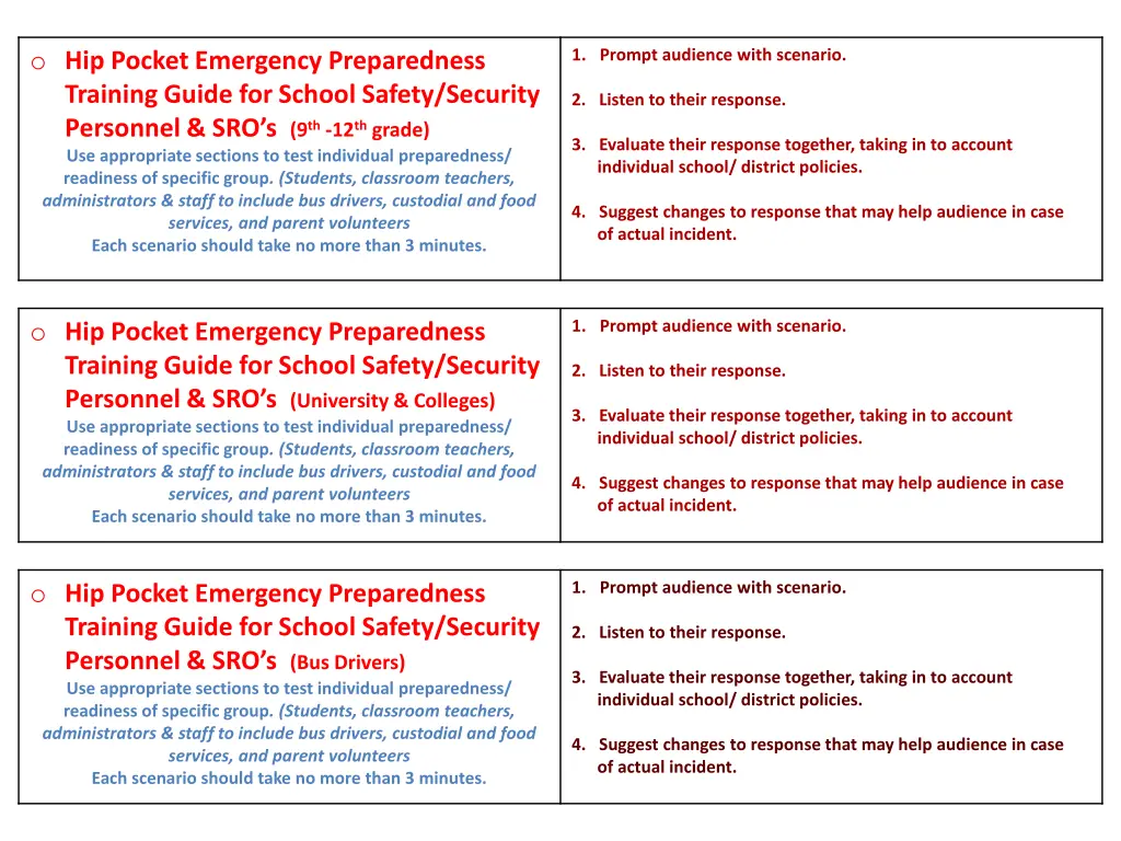 o hip pocket emergency preparedness training 1
