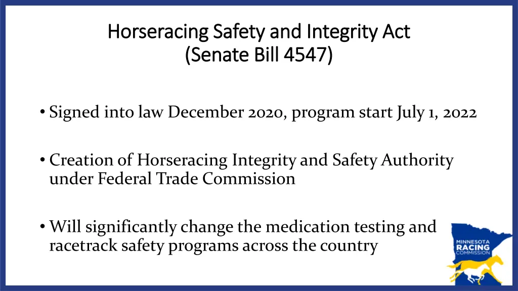 horseracing safety and integrity act horseracing