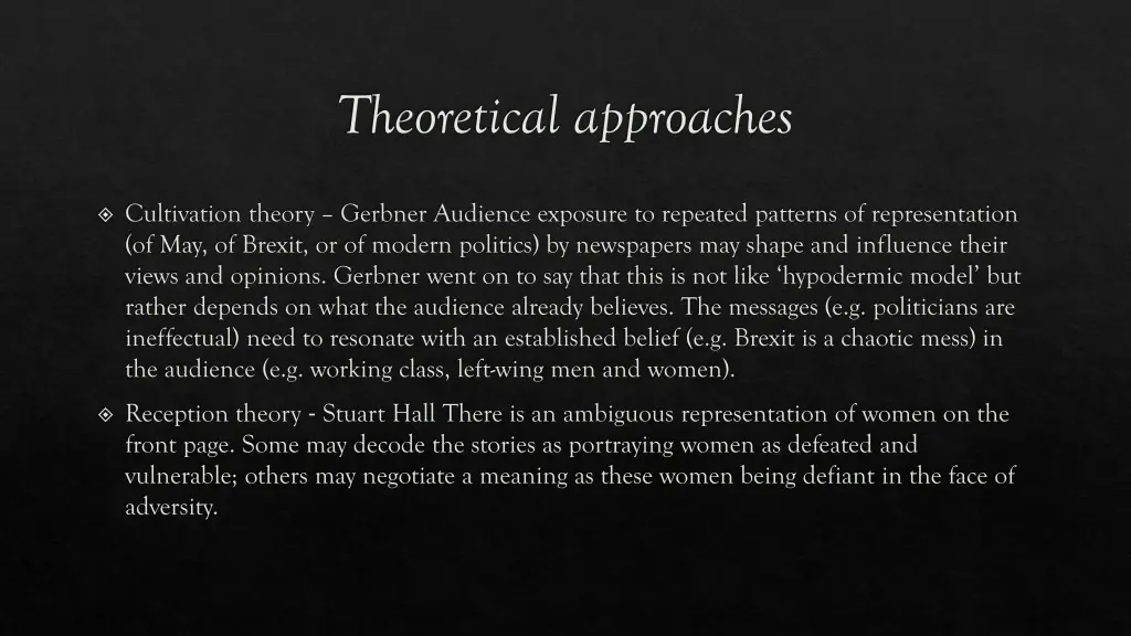 theoretical approaches 3