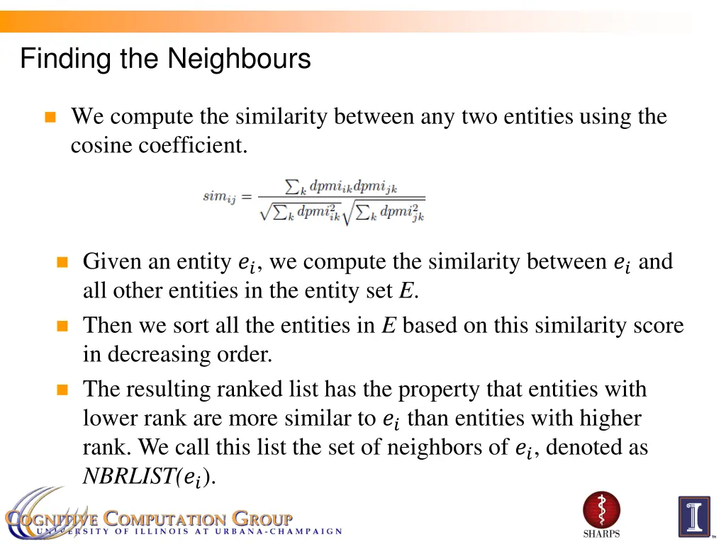 finding the neighbours