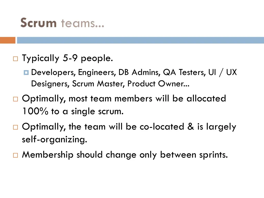 scrum teams