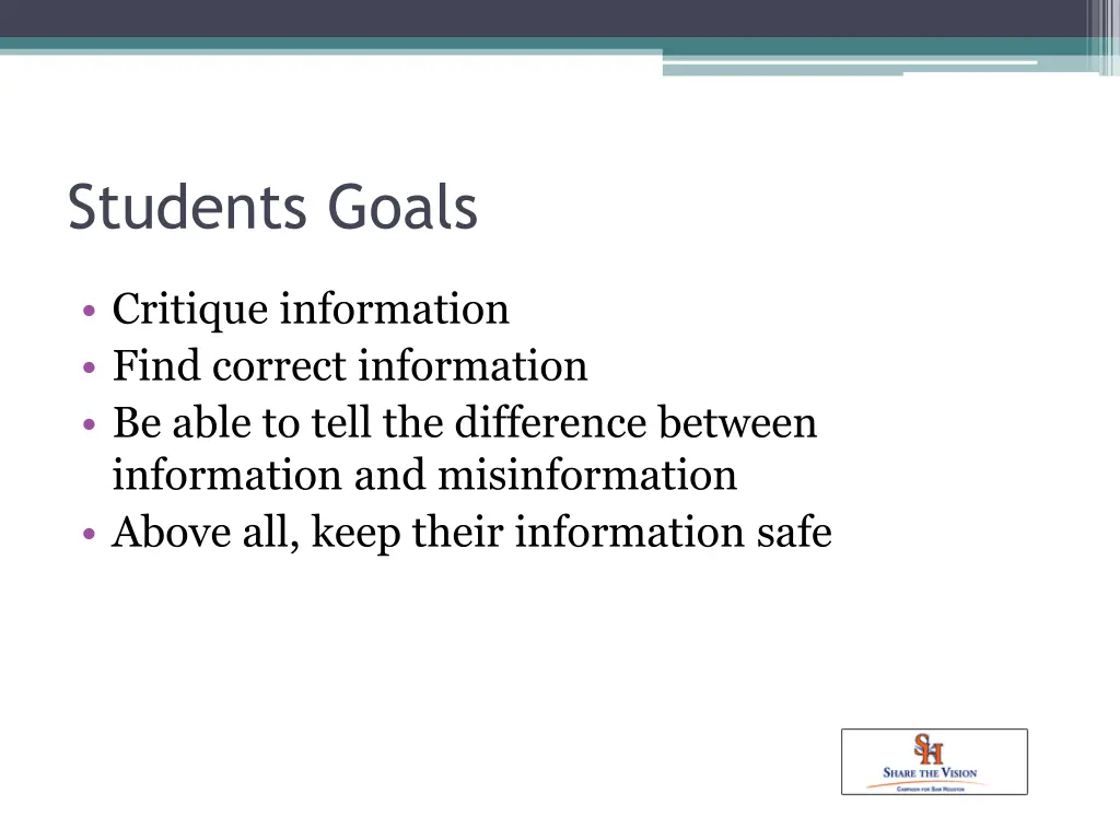 students goals