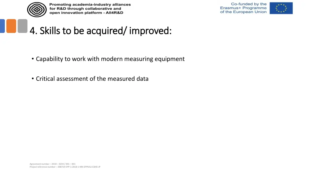 4 4 skills skills to be acquired improved