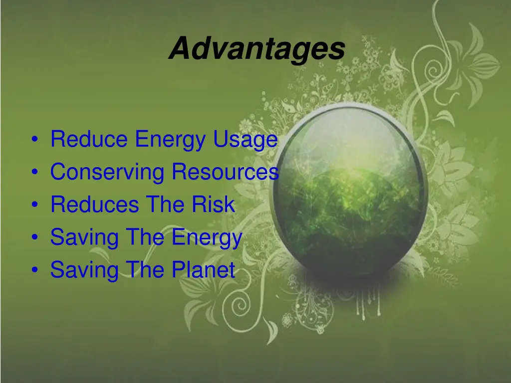advantages