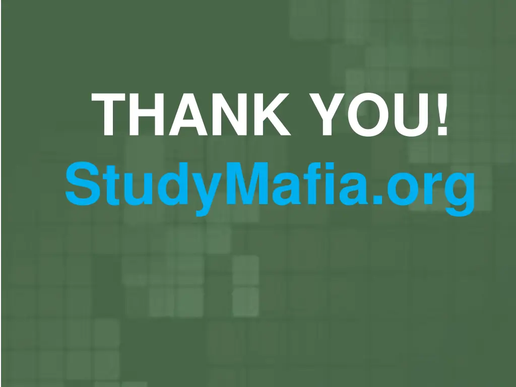 thank you studymafia org