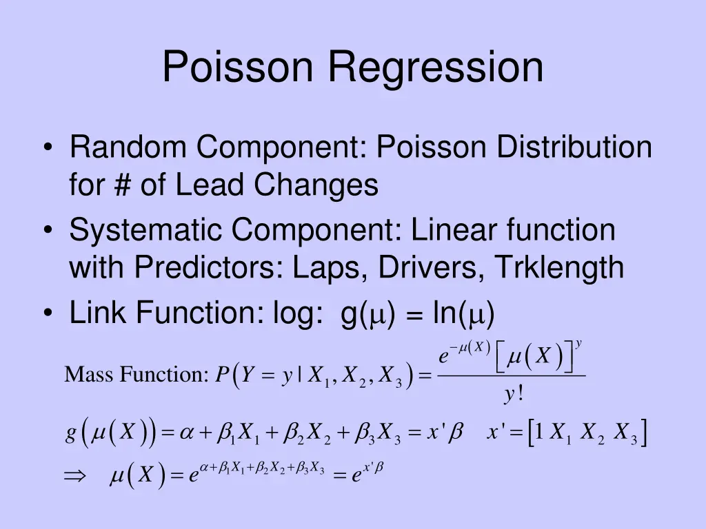 poisson regression