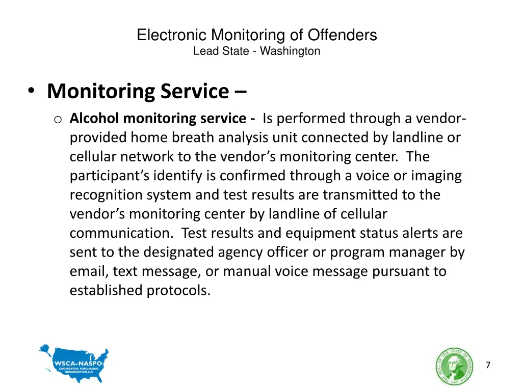 electronic monitoring of offenders lead state 5