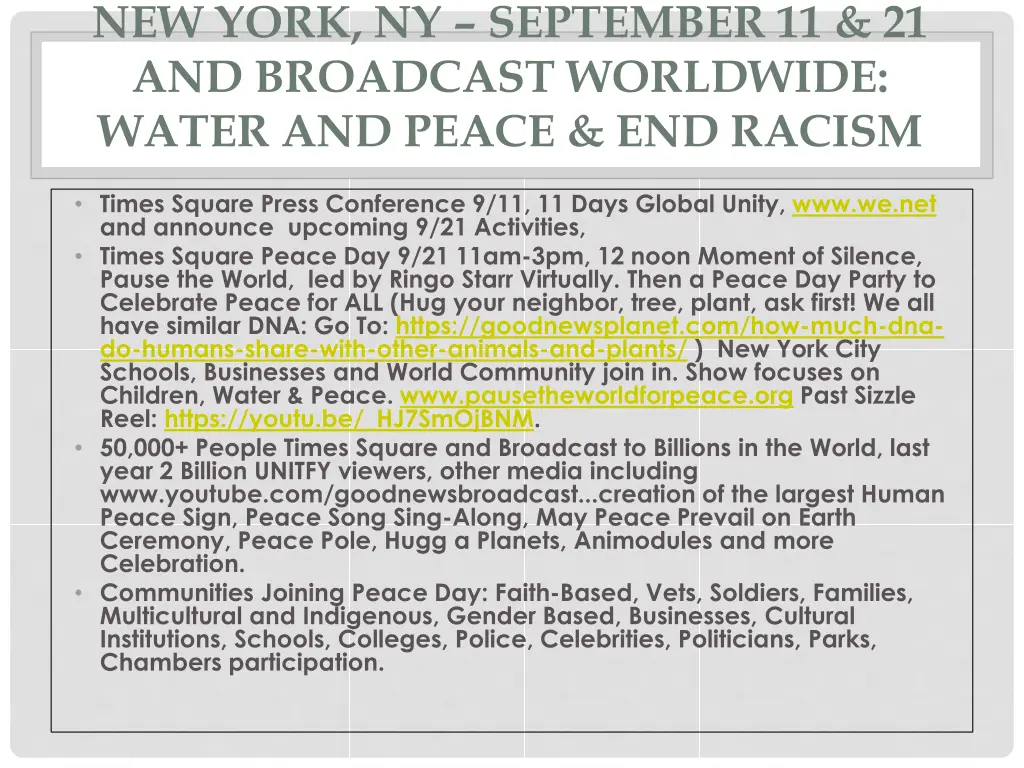 new york ny september 11 21 and broadcast
