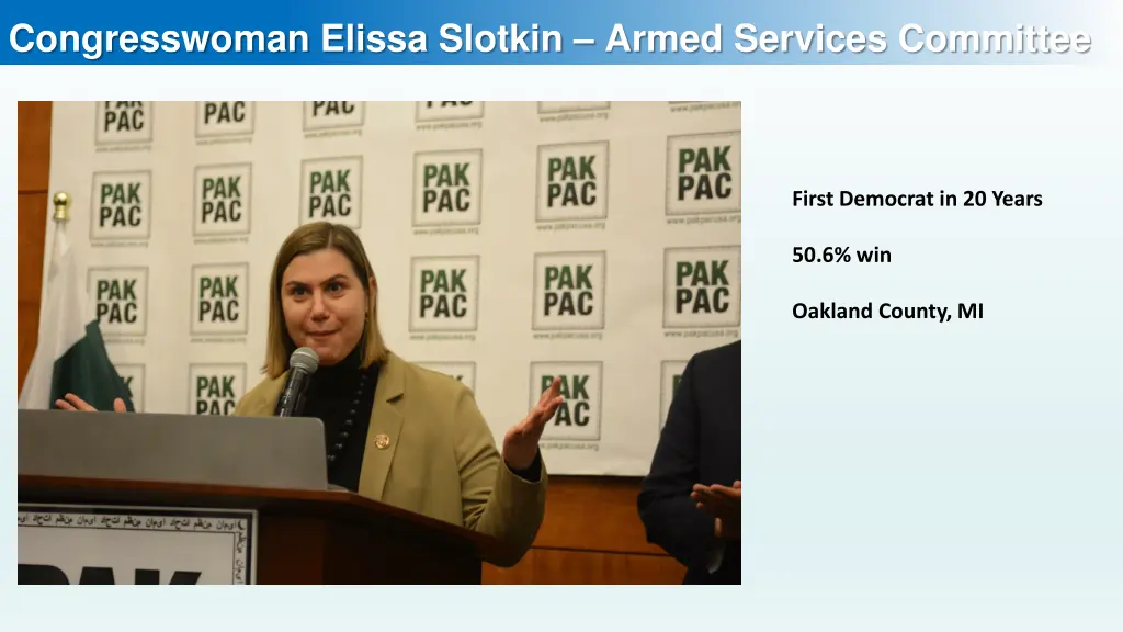 congresswoman elissa slotkin armed services