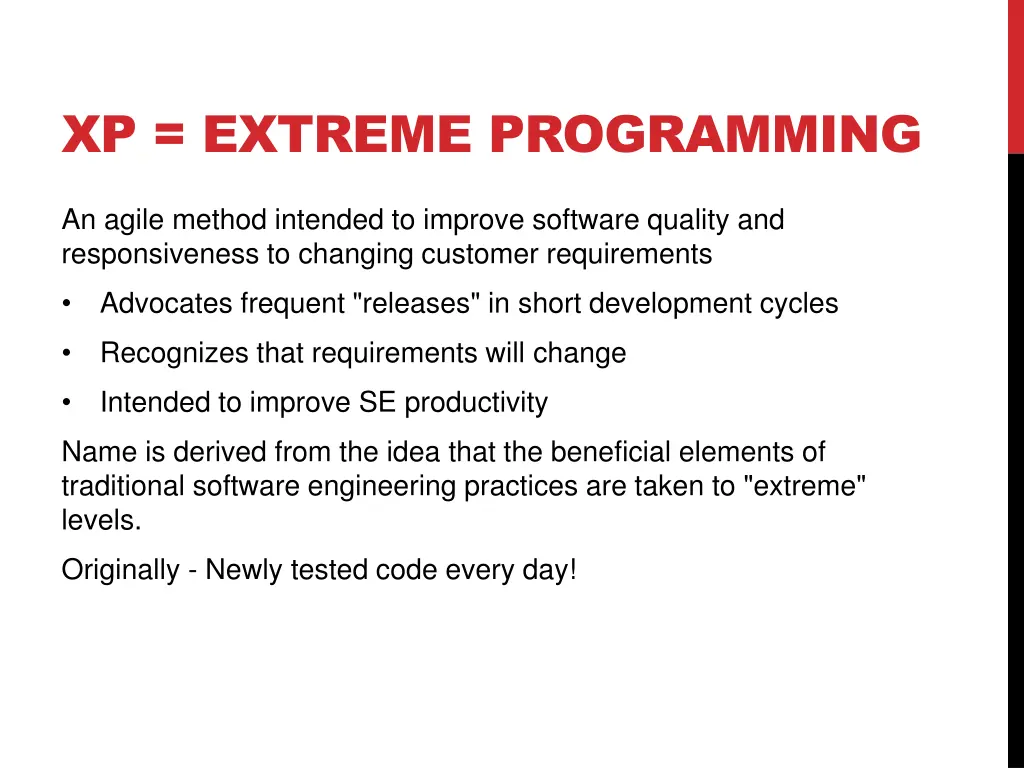 xp extreme programming