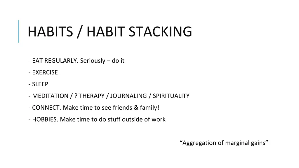 habits habit stacking