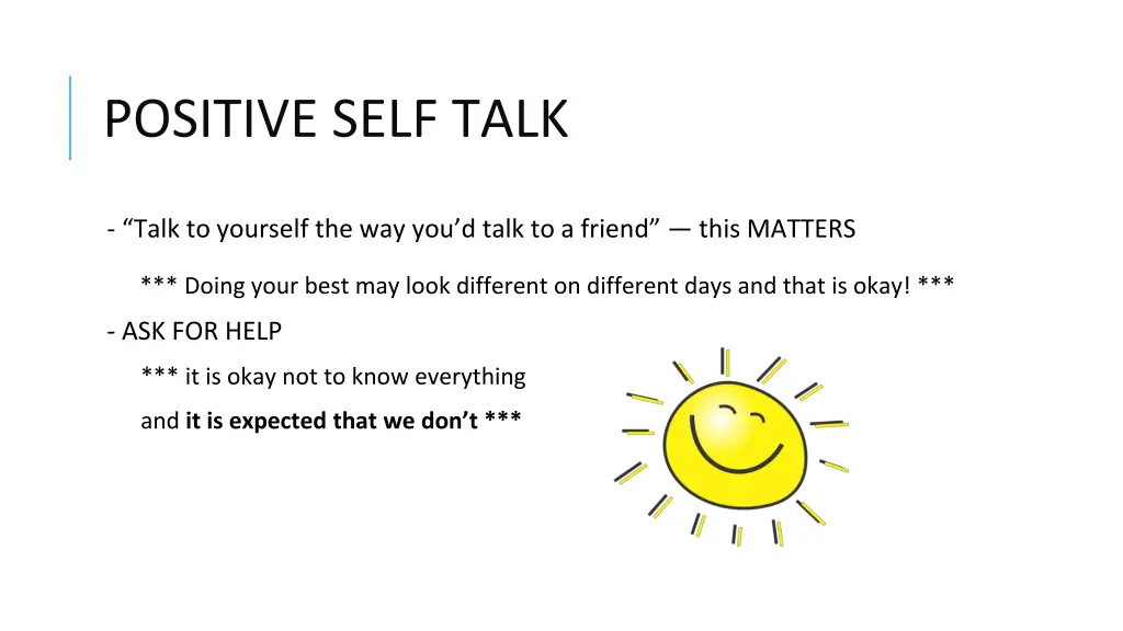 positive self talk