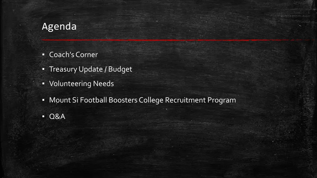 agenda