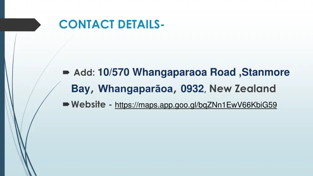 contact details