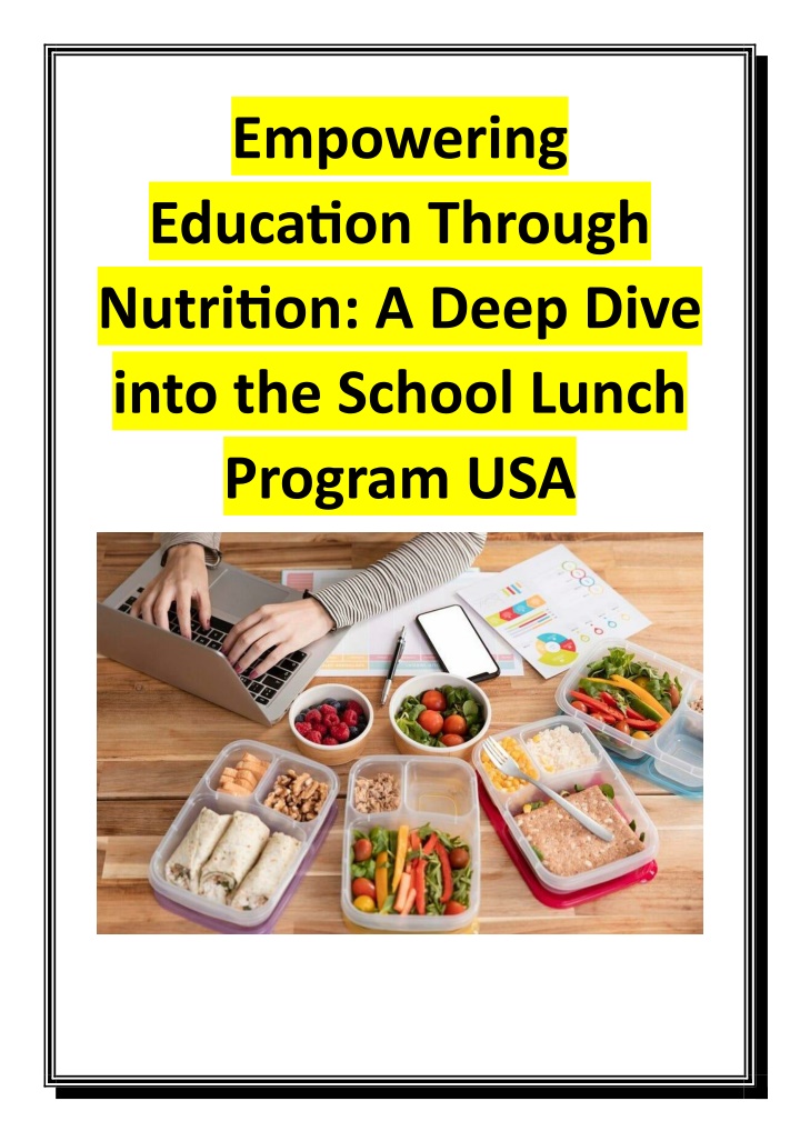 empowering education through nutrition a deep