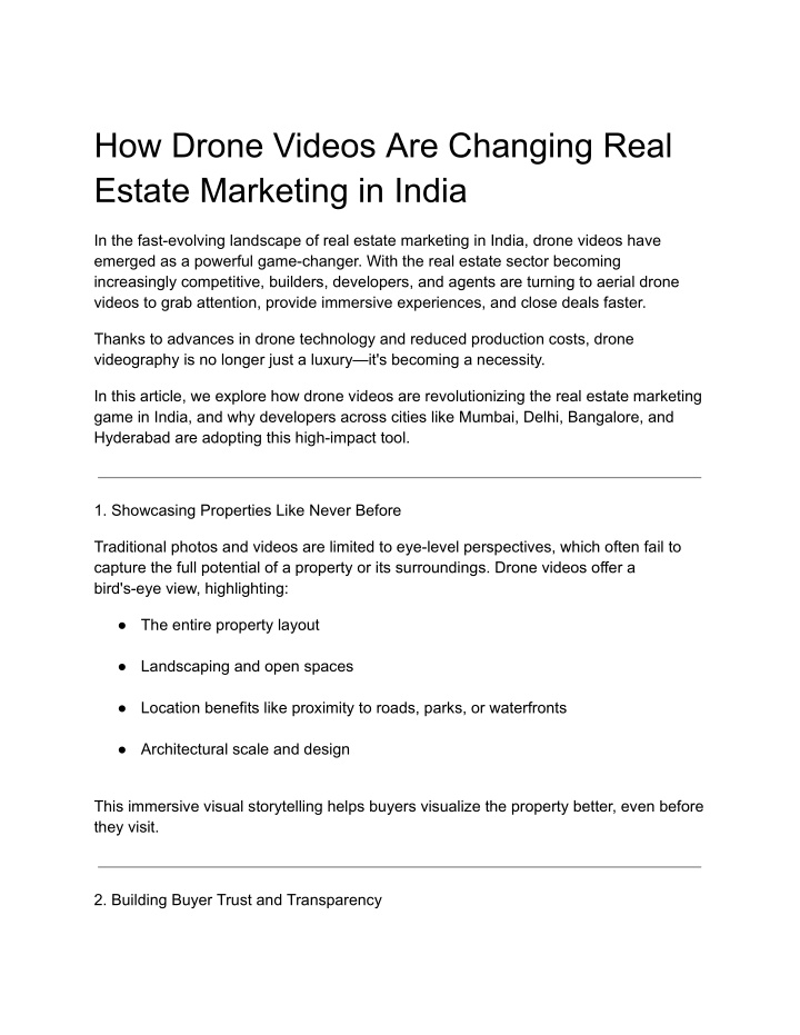 how drone videos are changing real estate