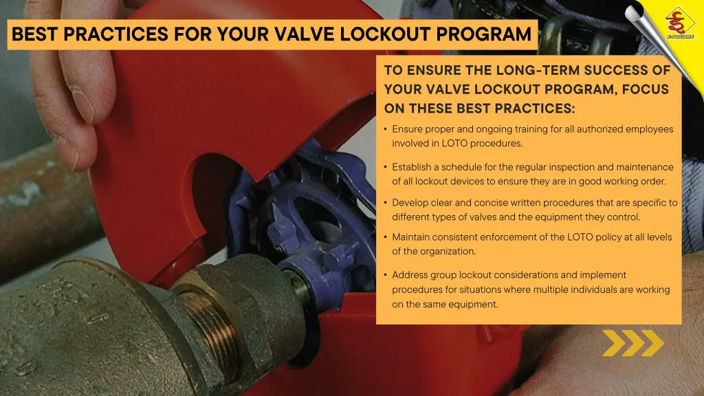 best practices for your valve lockout program