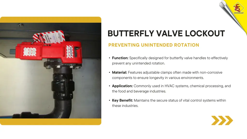 butterfly valve lockout